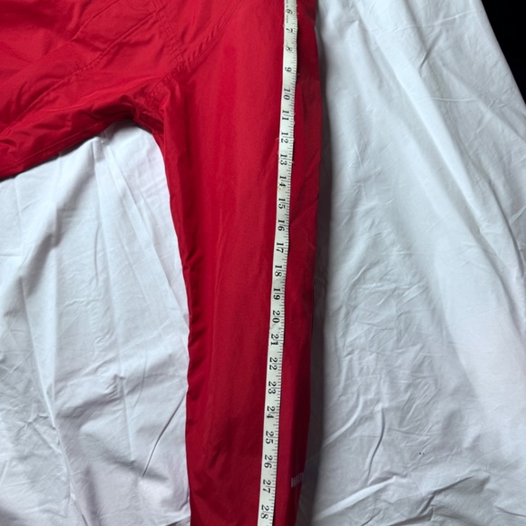 Eddie Bauer WeatherEdge Wind/Rain Zippered Red Jacket w/Snap Close Storm Flap - Picture 16 of 16
